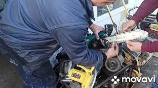 Makita UC3020A установка цепи