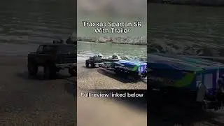 RC CAR BOAT LAUNCH WITH NEW TRAXXAS SPARTAN SR #rcboat #boat #rccar