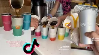 NEW Mcdonald's Changing Colour Cups TikTok Compilation #1