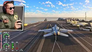 THE PERFECT AIRCRAFT CARRIER LANDING - Microsoft Flight Simulator Top Gun Maverick DLC