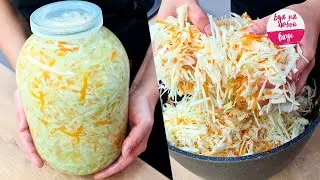 Made this cabbage, ate it in 2 days (last year was given an easy recipe, but I forgot!) Cooking more