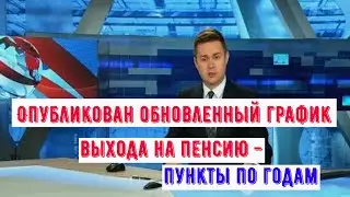 Опубликован  Пересмотренный График Достижения Пенсионного Возраста – этапы по Годам