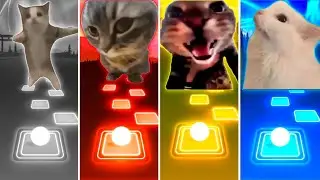 Happy Cat vs Chipi Chipi Chapa Chapa Cat vs Doorbell Cat vs Vibing Cat - Tiles Hop EDM Rush