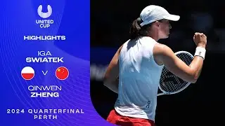 Iga Swiatek v Qinwen Zheng Highlights | United Cup 2024 Quarterfinal