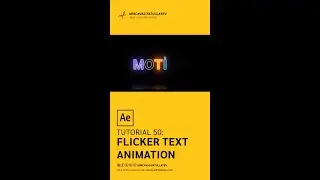 Flicker Text Animation - After Effects Tutorial 