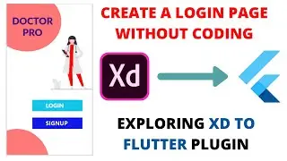 Creating a  APP login page without Coding (XD to Flutter)