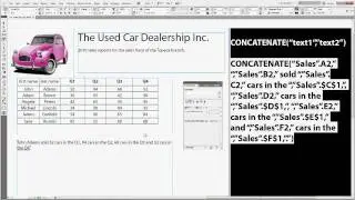 Active Tables functions: CONCATENATE