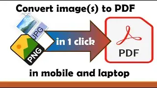 how to convert images into pdf