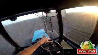 Культиватор КПЭ 3.8 в работе