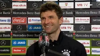 You have to show it on a windy night in Stoke! Thomas Müllers hilarious take on Bayern display