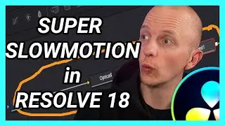 SUPER SLOWMOTION in DAVINCI RESOLVE 18 FREE