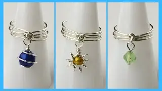 Day 4 - 10-Day Rings to Make & Sell Challenge // Dangling Wire Rings Tutorial