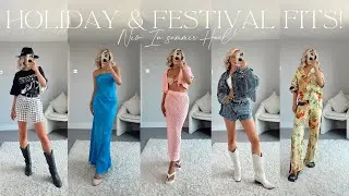 SUMMER NEW IN DRESSES & NASTY GAL FESTIVAL OUTFITS! NEW IN HAUL! | India Moon