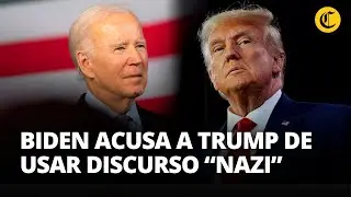 Joe Biden acusa a Donald Trump de usar un mensaje nazi en su campaña electoral | El Comercio