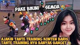 PANEN TANTE & JANDA TRAINING PAKAI BIKINI SEMUA 😱LANGSUNG AJAKIN KONTEN BARIS, AUTO MENANG BANYAK 🤣