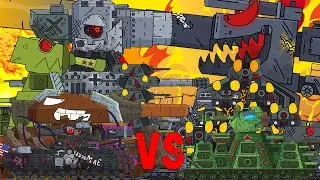 КАРЛ-44 ВСТРЕТИЛ КВ-44? КТО СИЛЬНЕЕ КАРЛ-44 vs КВ-44 vs КВ-54 / Мультики про танки от Gerand