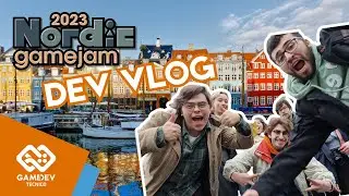 We went to Denmark (Part 1) !  - Nordic Game Jam 2023 - GameDev Técnico Vlog #15