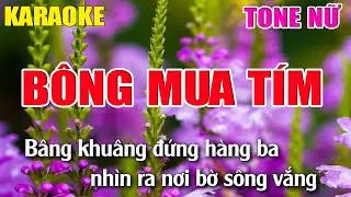 Bông Mua Tím Karaoke Tone Nữ - Beat Karaoke Nhạc Sống 2022 - Lâm Organ