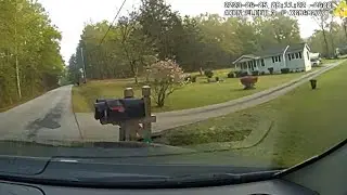 Gwinnett deputy hits mailbox, accused of DUI | Full dashcam