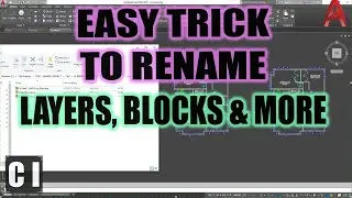 Easy AutoCAD Trick to Rename Layers, Blocks, Styles & More!  | 2 Minute Tuesday