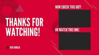 Red Modern Gamer Girl YouTube Outro