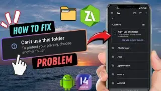 How To Fix Can't Use This Folder To Protect Your Privacy Zarchiver | Fix Can't Use This Folder Error