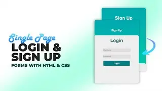 Login and Registration Forms in Single Page with Pure Html and CSS Only | CSS Tutorials