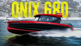 Катер ONIX 680 в Ледяной Воде. Обзор МАЛЕНЬКОЙ Лодки ONIX.
