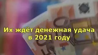 Каких знаков Зодиака ждет денежная удача в 2021 году.