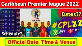 CPL 2022 Schedule | Caribbean Premier league CPL 2022 - Date, Time, Venue & Details Schedule 