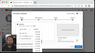 Scheduling a Youtube Video to Appear at a Specific Date and Time