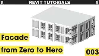 Facade in Revit | Full tutorial | 003