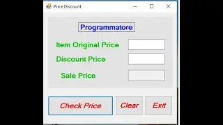 visual basic price discount application