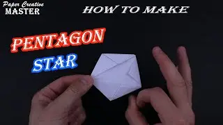 How to make a pentagon star out of paper