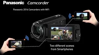 Panasonic - Camcorders - HC-WXF991, HC-VX981, HC-W580, HC-V380 - Wireless Multi Camera Feature.