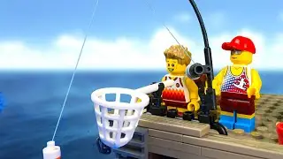 LEGO Dangerous Fishing. Cartoon Collection