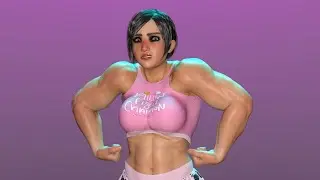 Gladys the Gamer Female Muscle Growth Animation