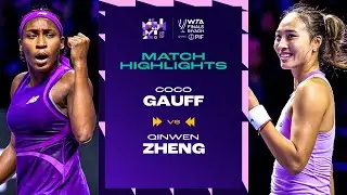 Coco Gauff vs. Zheng Qinwen | 2024 WTA Finals Riyadh Final | Match Highlights