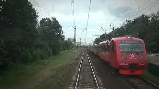 Поездка в задней кабине ЭД4МКМ-АЭРО-0005 (Москва - Шереметьево)