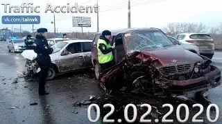 Подборка аварии ДТП на видеорегистратор за 02.02.2020 год
