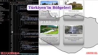 Region OF TURKEY | Part 1 | HTML - CSS | Web Design Projects