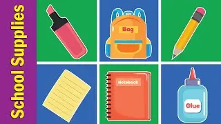 School Supplies Vocabulary Chant for Children | Fun Kids English