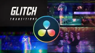 Drag N Drop Glitch Transitions DaVinci Resolve template