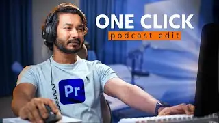 One Click Podcast Edit in Premiere Pro Using Autocut!