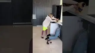 Woman trys to help her man escape  