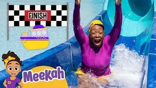 Meekah Speeds Down Water Slides! | Educational Videos for Kids | Blippi and Meekah Kids TV