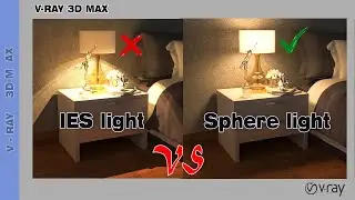 Vray 3ds max -  sphere light vray 3ds max