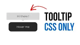 HTML CSS Tooltip on Hover