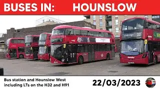 London buses in Hounslow 22/03/2023