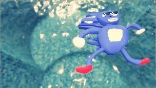 Sonic but he loves water